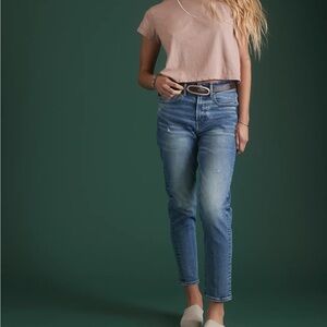 AE77 Premium Mom Jean, Size 8, Medium Vintage Wash